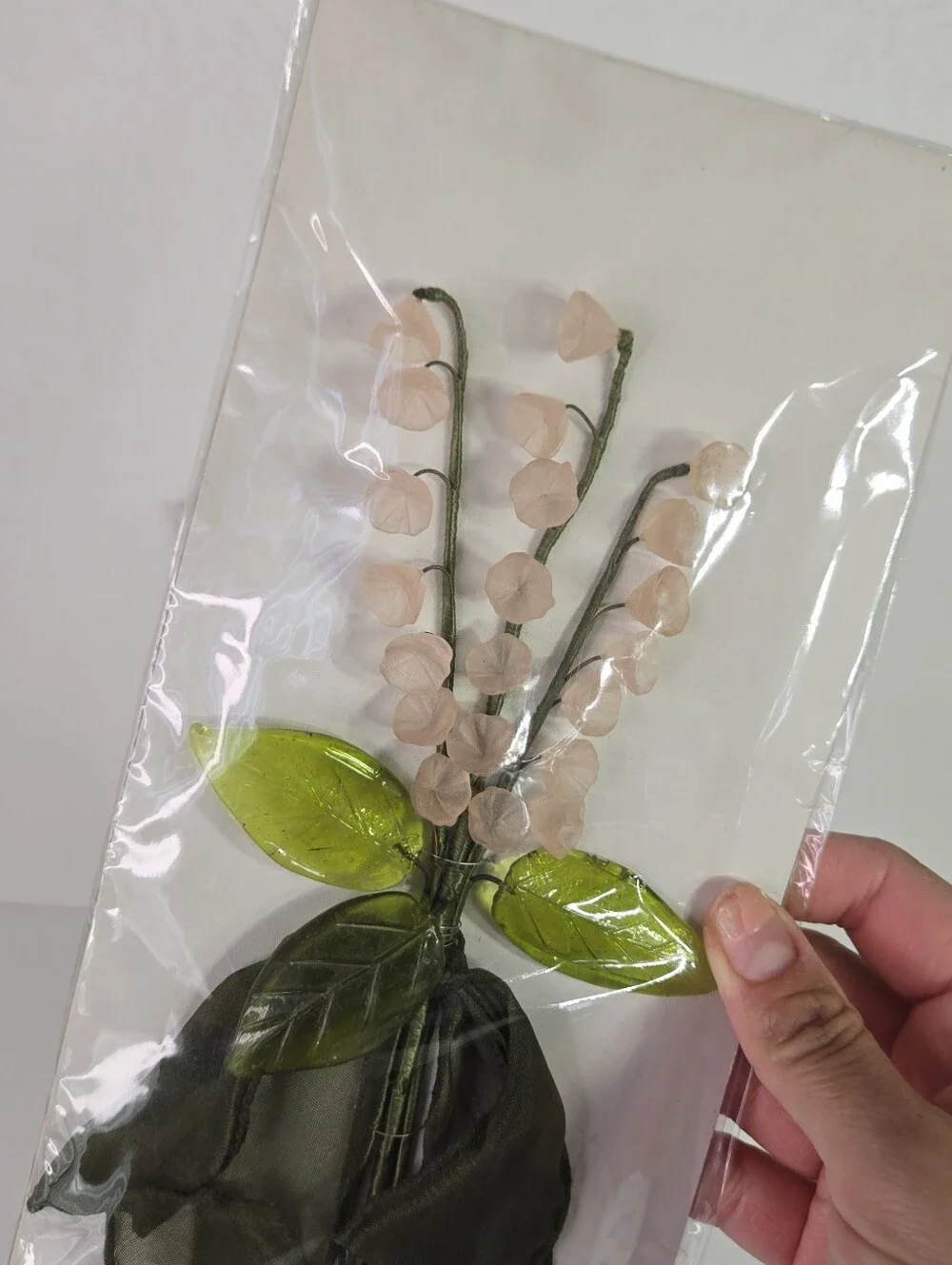 Katherine's Collection Pink Lily Of The Valley Floral Pick Stem Easter Decor 3pc
